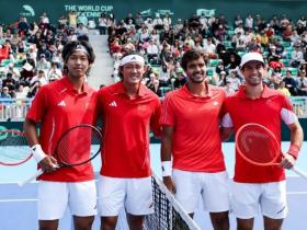 中国成功晋级戴维斯杯世界Ⅰ组,张之臻单双打建功!