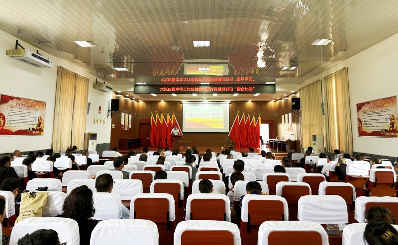 【山东】沂源大张庄镇召开半年工作总结会议暨村党组织书记“擂台比武”