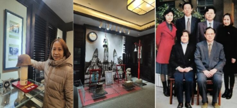 抗战英烈及抗战名将后人参观南京薛岳公馆