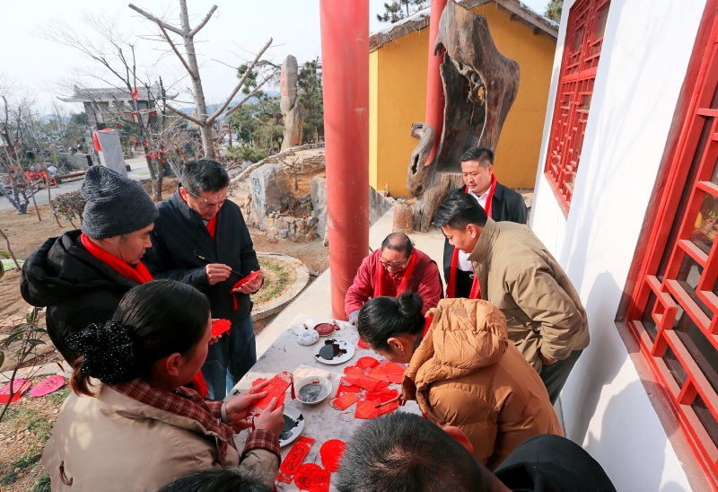 书画寄情贺新岁,笔墨祈福财神山 ——首届屏山民俗文化节书画笔会启幕