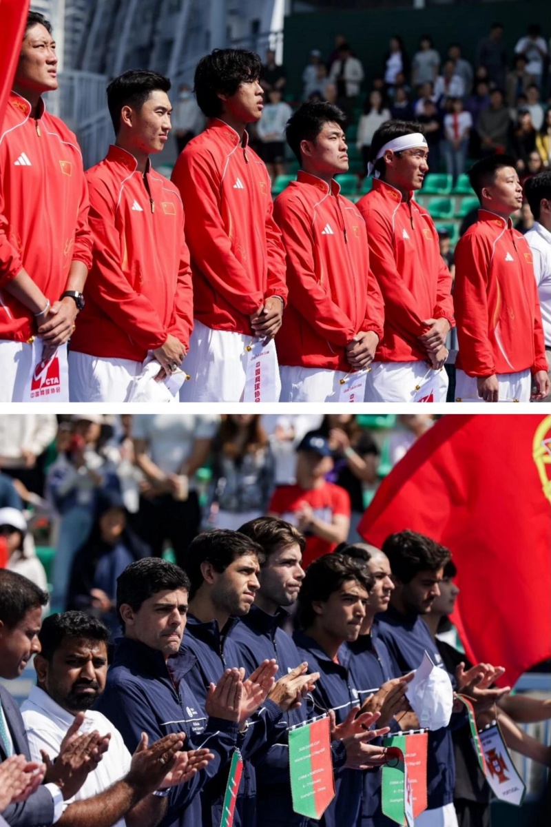 戴维斯杯首日中国战平葡萄牙，吴易昺击败强敌！