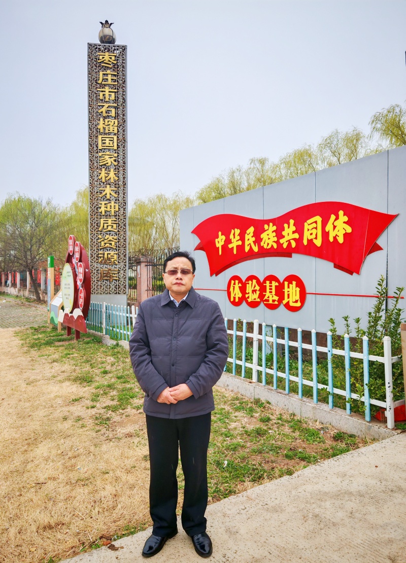 春雨润榴园 党建促振兴——中国新时代党建融媒岳伟新社长赴枣庄峄城万亩石榴园调研