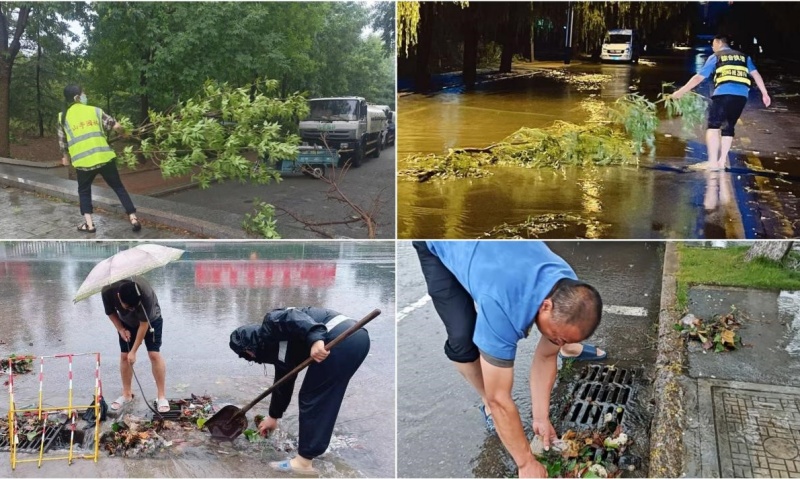 枣庄市山亭区综合行政执法局 科学应对强对流天气 筑牢城市安全防线