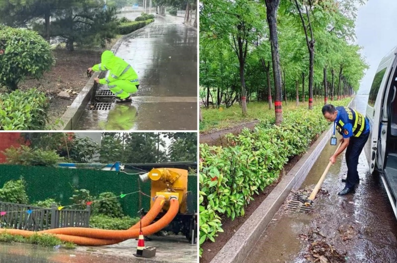 严阵以待 严防死守 ——枣庄市山亭区综合行政执法局全面筑牢 城市防汛防台风安全屏障