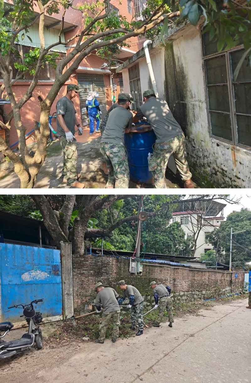 广州黄埔区黄埔街道基干民兵突击队: 助力环境治理,筑牢安全防线