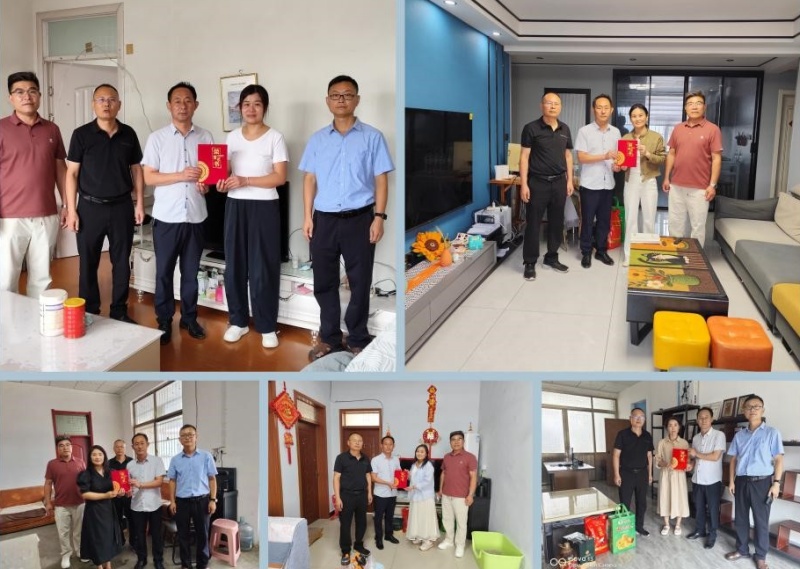 一纸证书寄敬意 登门慰问暖师心 山东省枣庄市市中区税郭镇中心小学开展教师节走访慰问活动